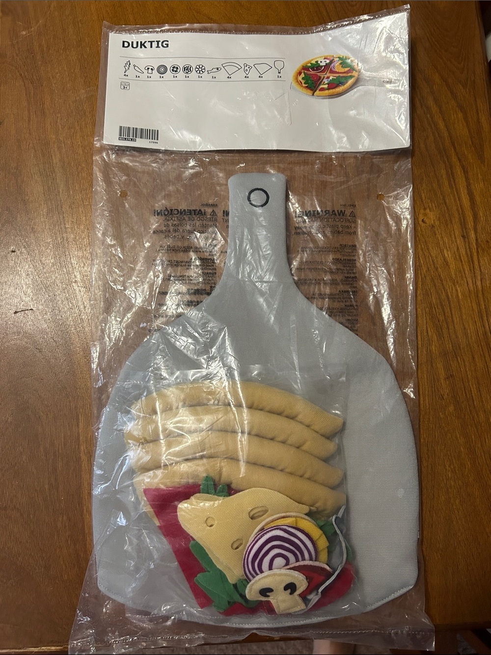 IKEA Fabric Play Pizza Set NEW